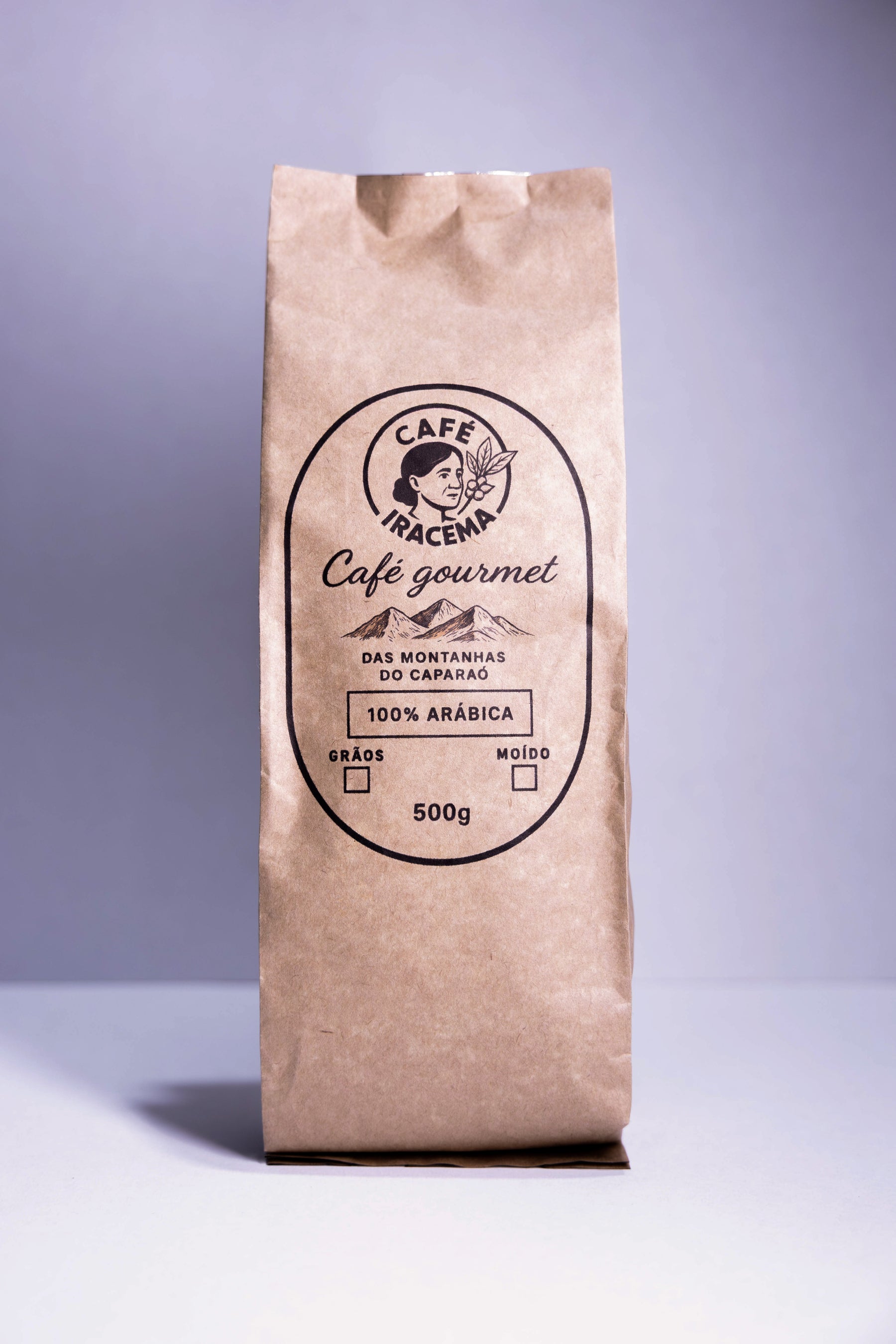 Pacote de café em: (grãos ou moído) - 500 G